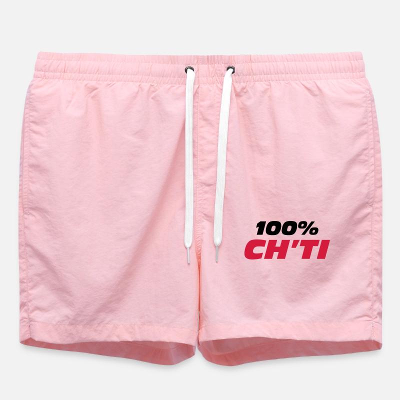 100% Ch'ti - Short de bain - rose