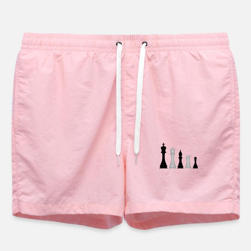 Pièces d’échecs - Short de bain - rose