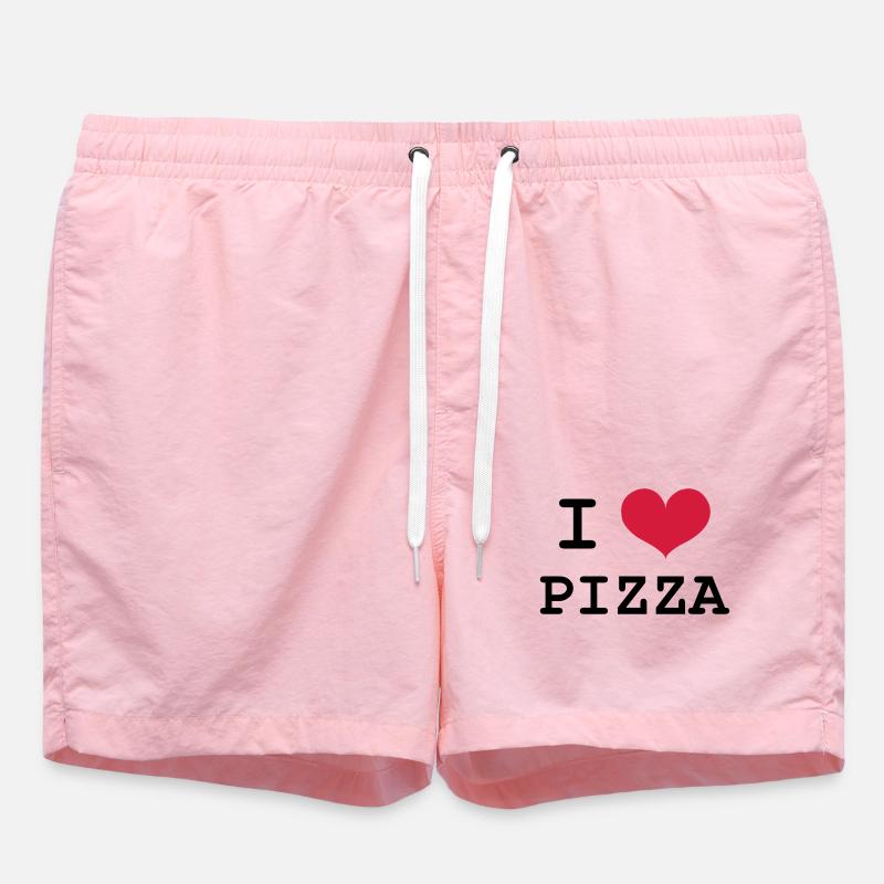 I Love Pizza - Short de bain - rose