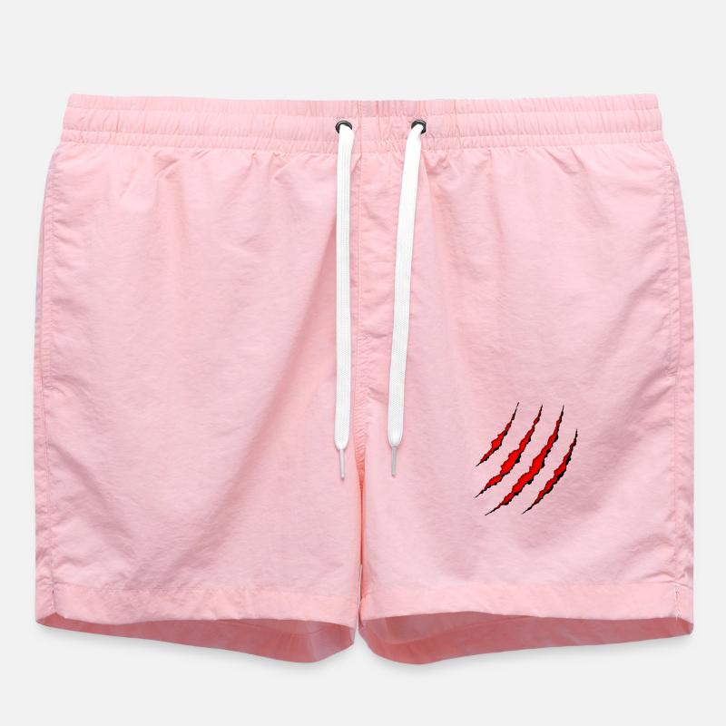 Scratch marks Wolf claw - Swim Trunks - pink