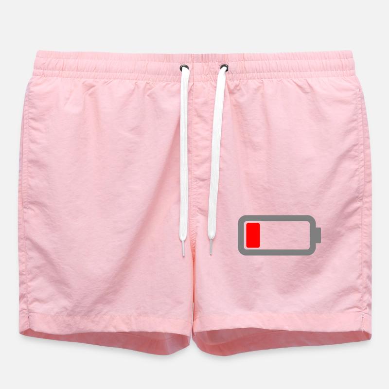 battery empty - Swim Trunks - pink