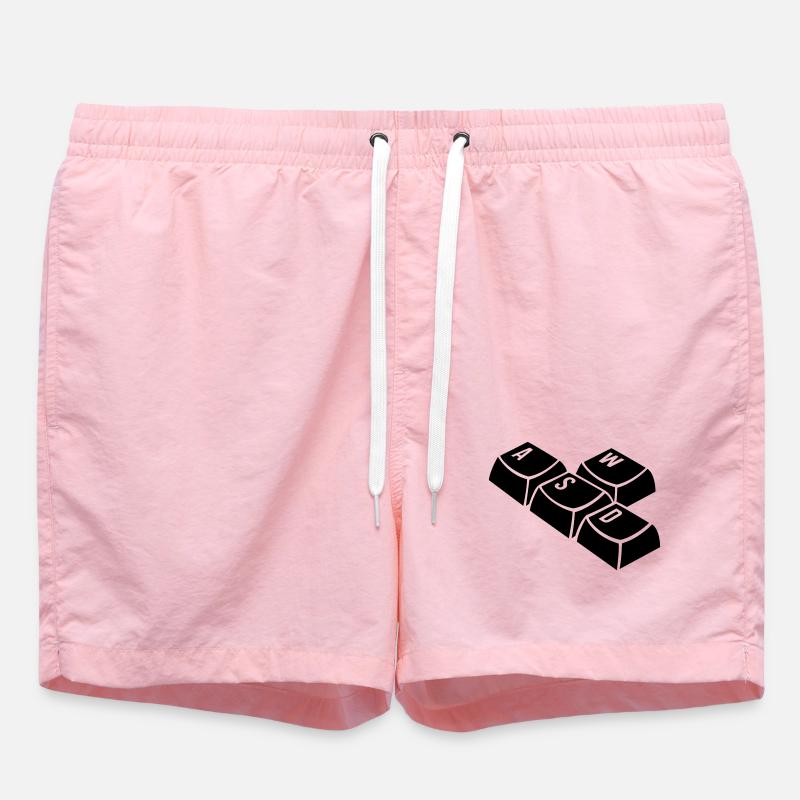 keyboard - Swim Trunks - pink