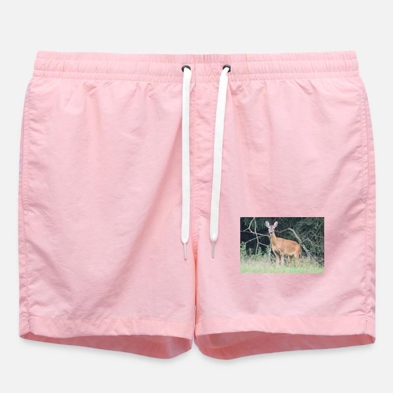 Deer forest - Swim Trunks - pink