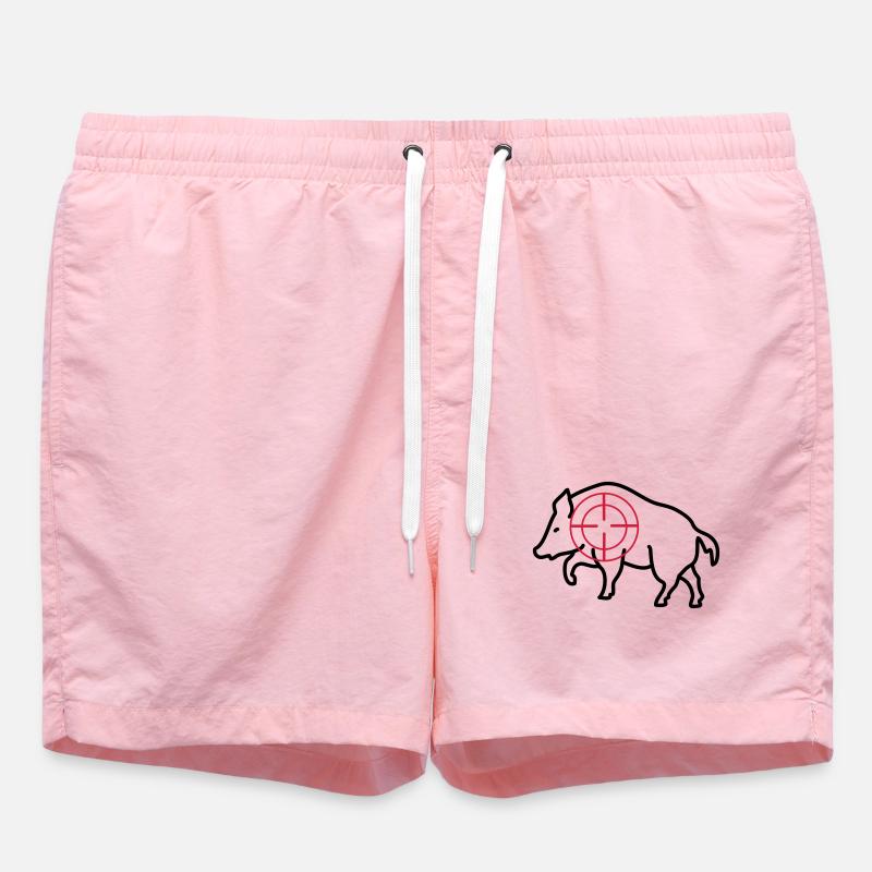 wild boar - Swim Trunks - pink