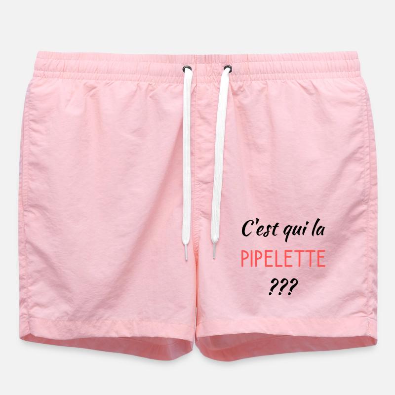 C'est qui la pipelette - Short de bain - rose