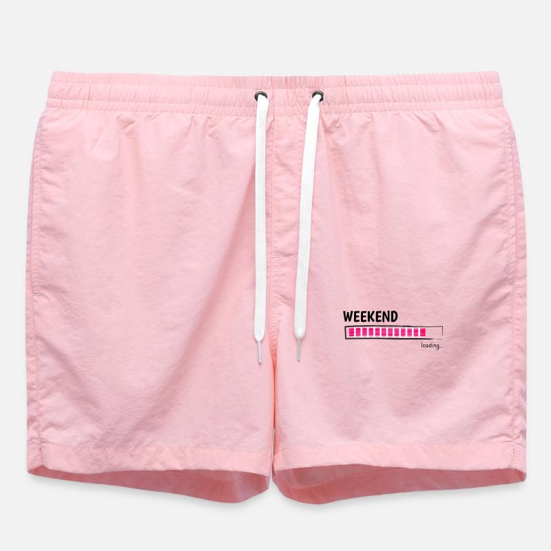 Weekend Loading Bar Leisure Mode - Swim Trunks - pink