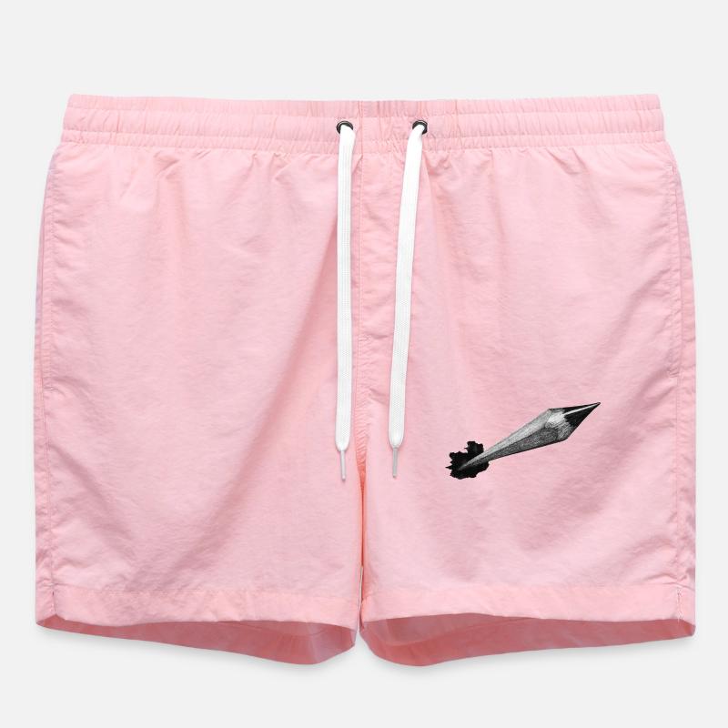 pencil - Swim Trunks - pink