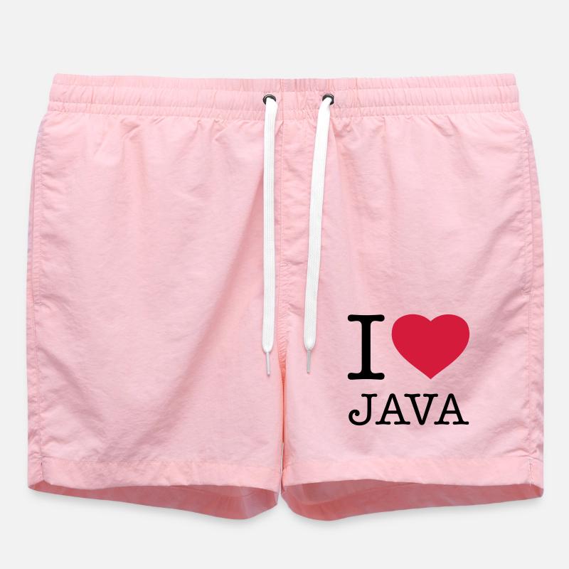 I LOVE JAVA - Badeshorts - Pink