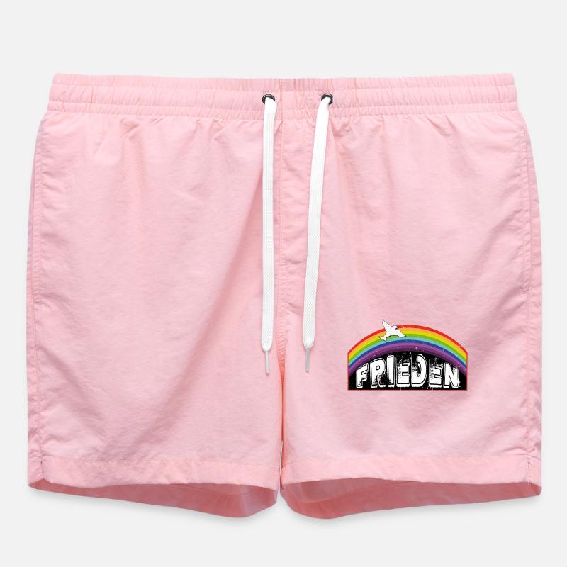 RAINBOW Rainbow PEACE - Swim Trunks - pink