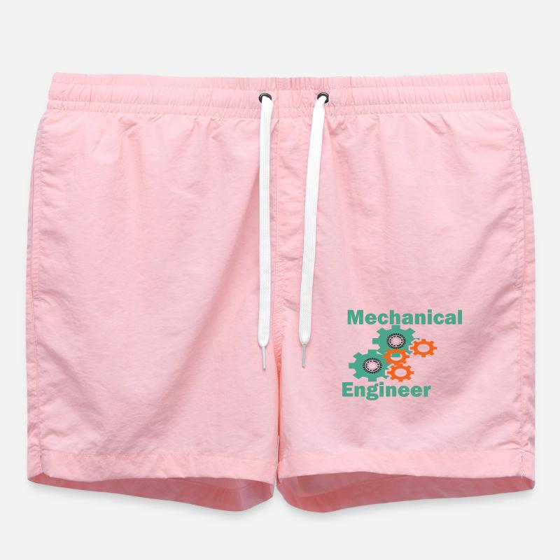 Mechanical Engineering Funny Engineer - Swim Trunks - pink