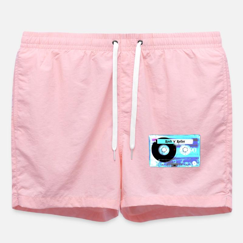Cassette rétro - Short de bain - rose