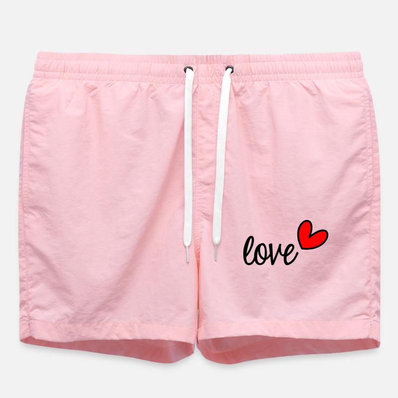 LOVE - Short de bain - rose