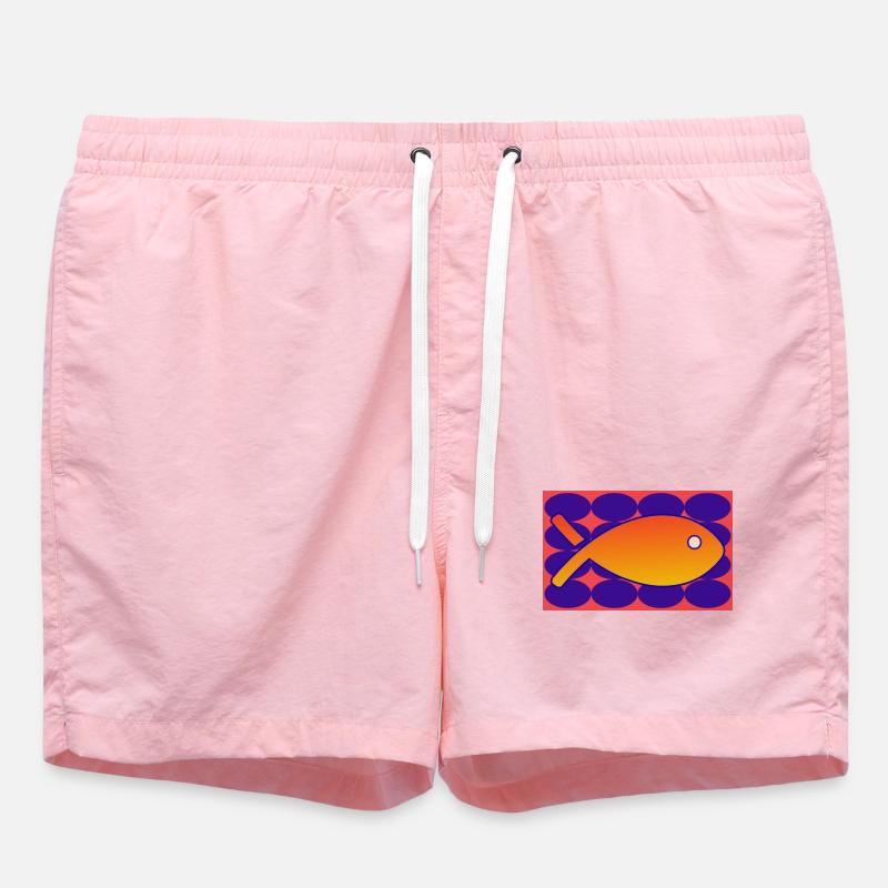 POISSON - Short de bain - rose