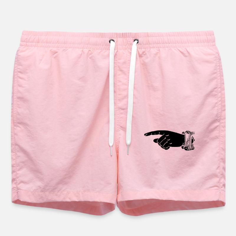 Main - Doigt pointé - Short de bain - rose