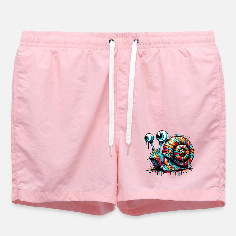 Snail - Swim Trunks - pink