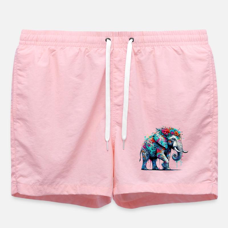 Éléphant - Short de bain - rose