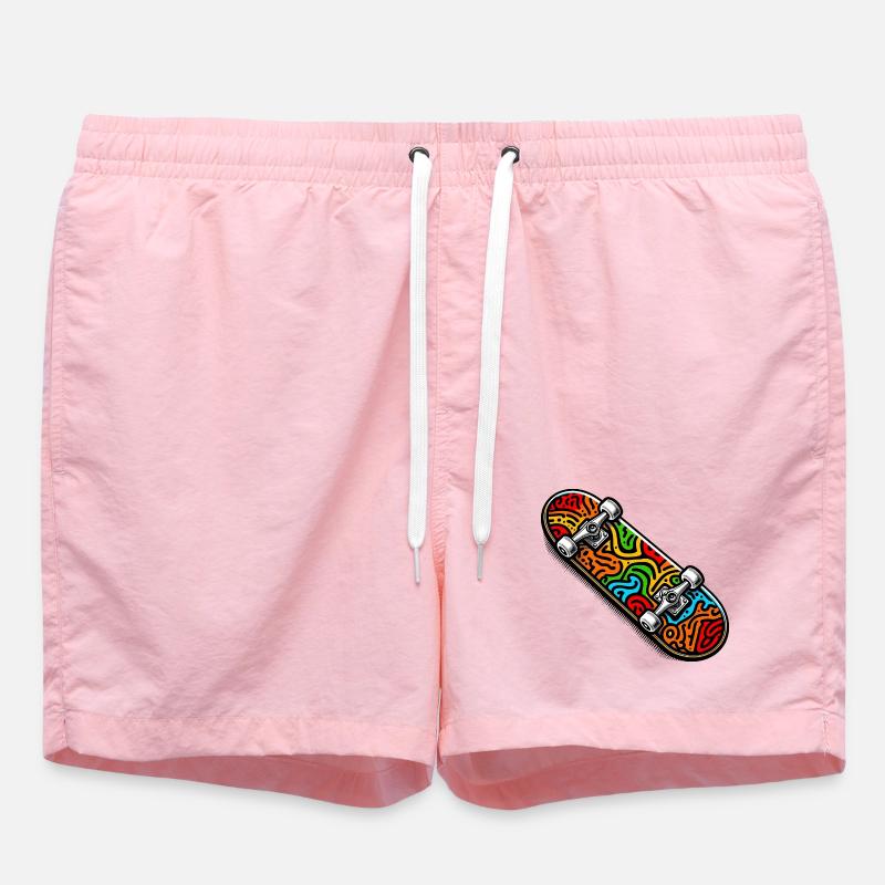 Skateboard - Short de bain - rose