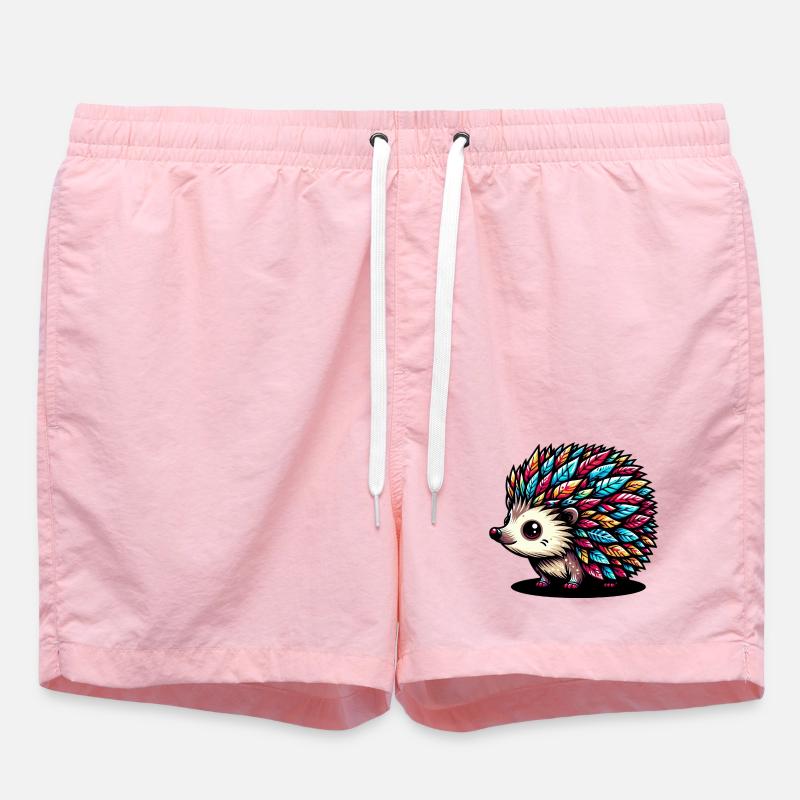 Hedgehog - Swim Trunks - pink