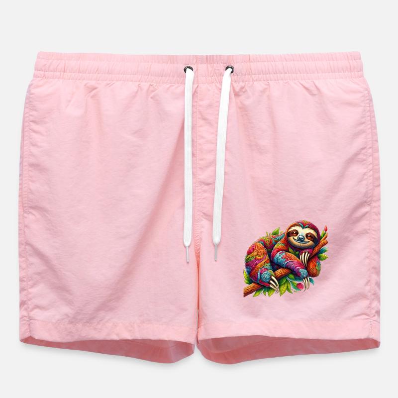 Sloth - Swim Trunks - pink