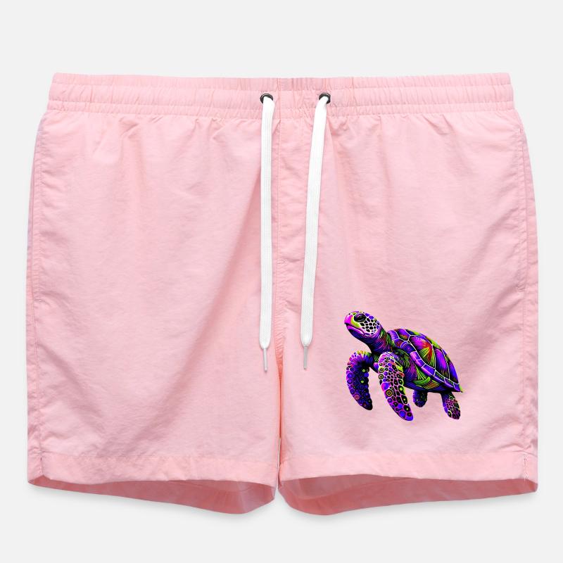 Schildkröte - Badeshorts - Pink