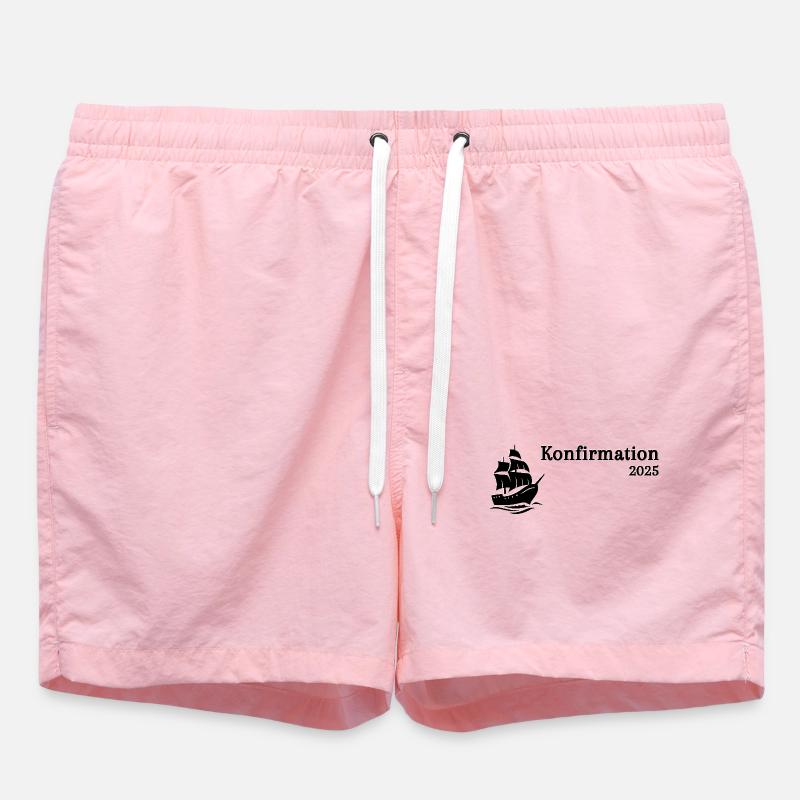 Confirmation 2025 Ship sails up - Swim Trunks - pink