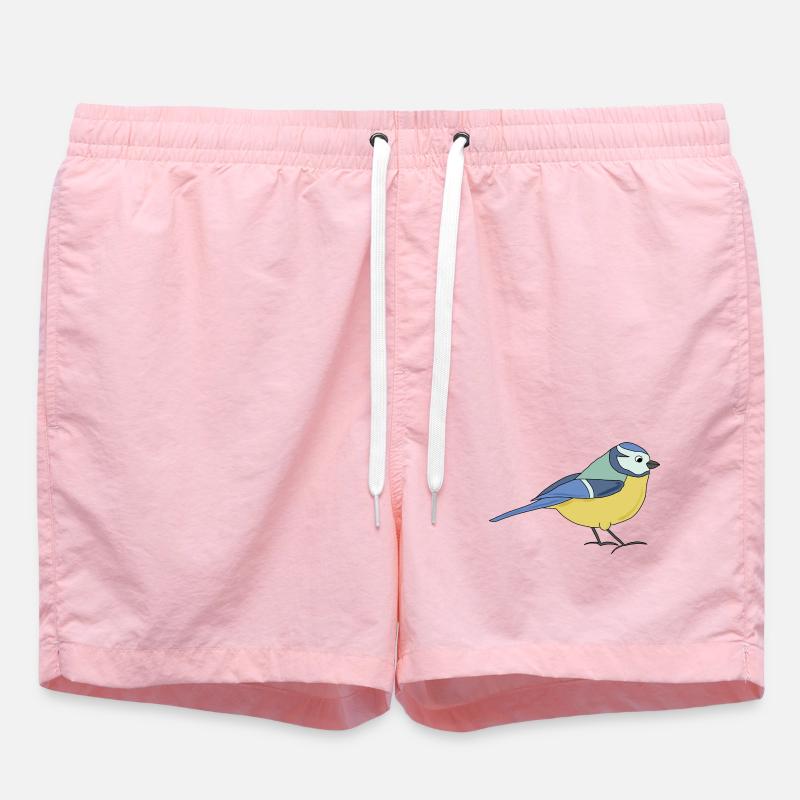 small blue, multicoloured - Swim Trunks - pink