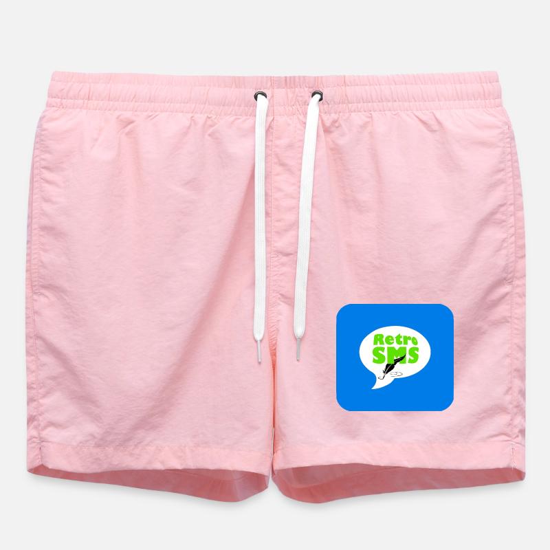 Rétro SMS - Short de bain - rose