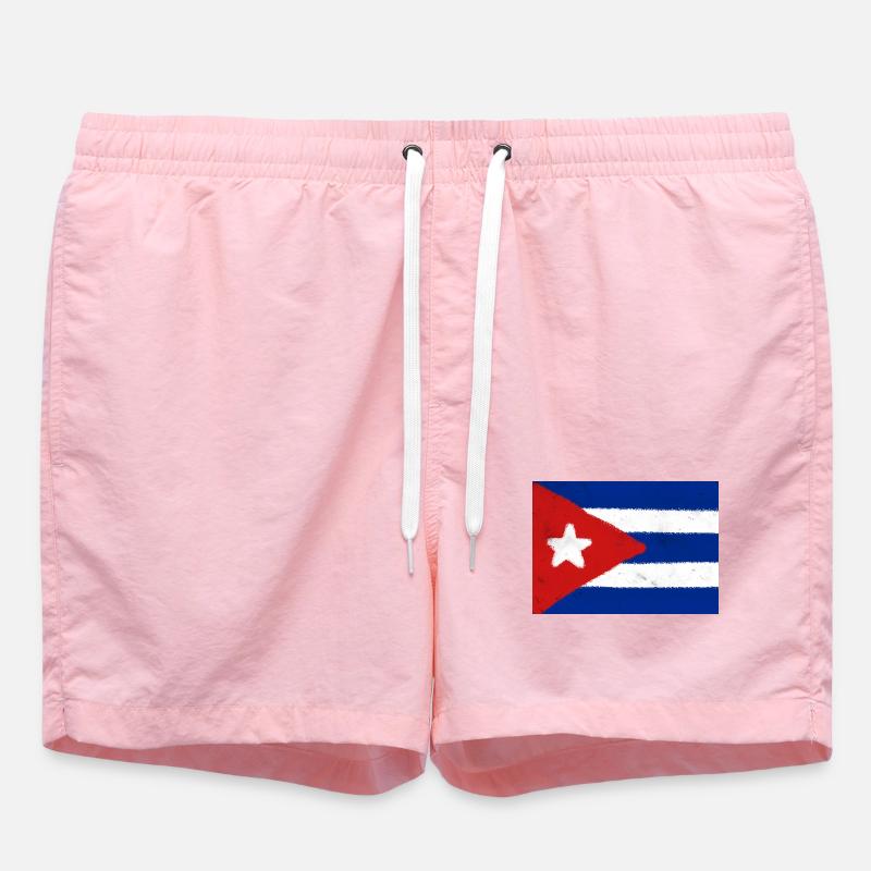 Drapeau de Cuba - Short de bain - rose