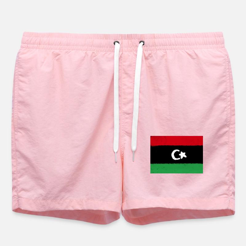 Drapeau de la Libye - Short de bain - rose