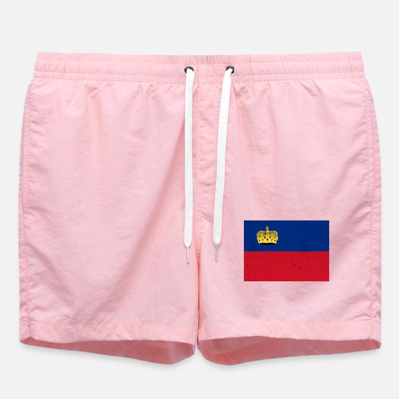 Drapeau du Liechtenstein - Short de bain - rose