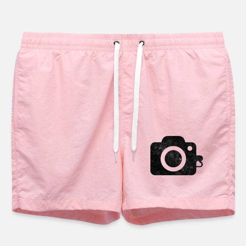 Conception de logo de caméra - Short de bain - rose