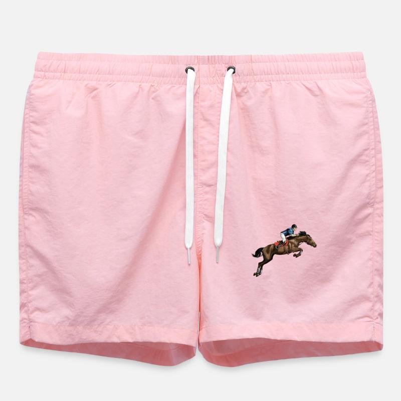 Cavalier en mode course - Short de bain - rose
