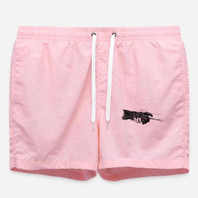 Mains - Short de bain - rose