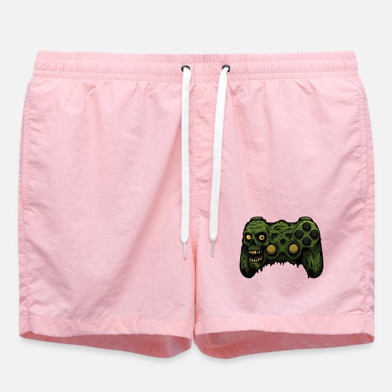 Zombie Controller Grunge Tee - Swim Trunks - pink