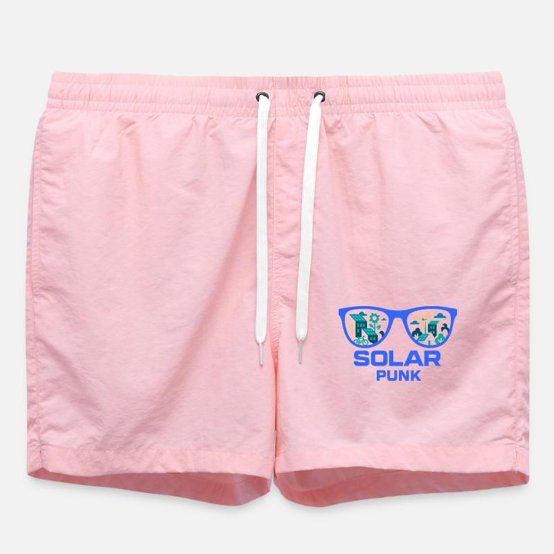 Solarpunk Vision - Badeshorts - Pink