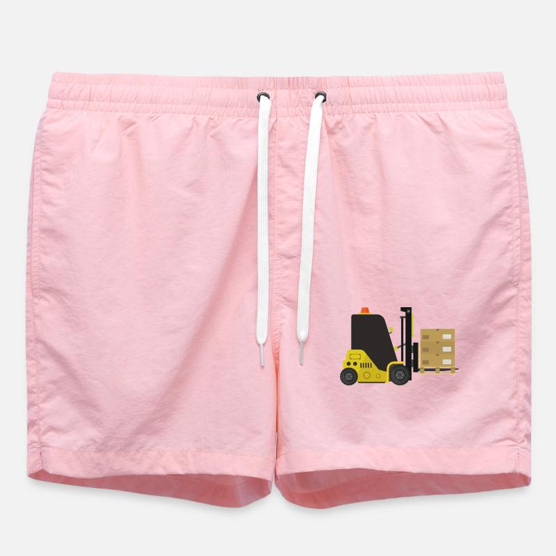Chariot élévateur - Short de bain - rose