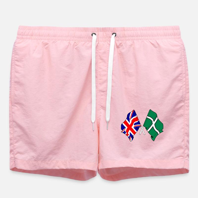 Devon & Great Britain Cross - Swim Trunks - pink