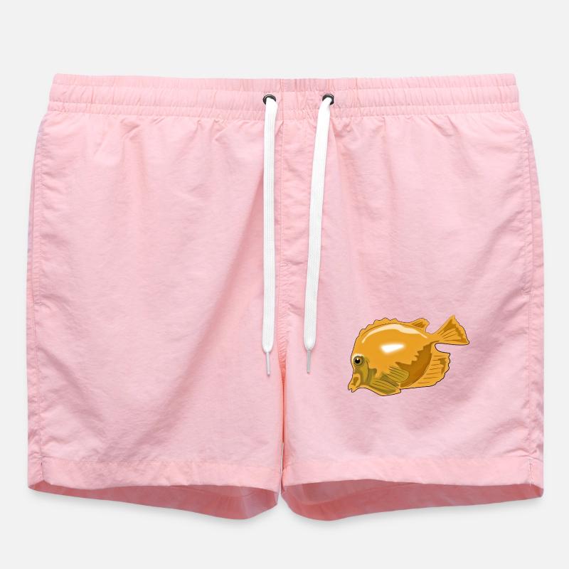 Poisson - Short de bain - rose