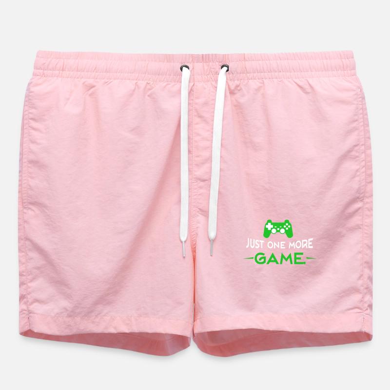 Just_one_more_game_ - Short de bain - rose
