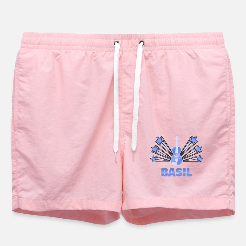 Gift for Basil - Swim Trunks - pink