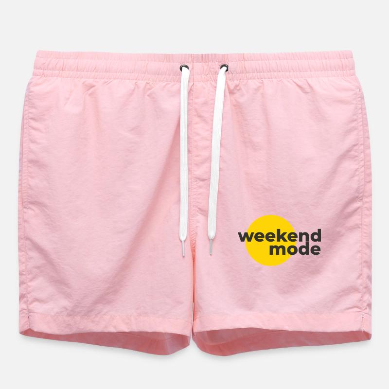 Mode week-end - Short de bain - rose
