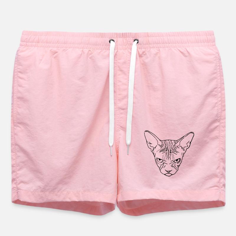 Sphinx Head - Swim Trunks - pink