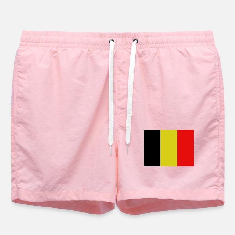 Drapeau belge - Short de bain - rose