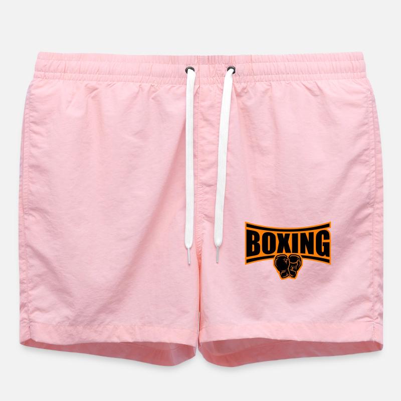 Boxing Boxes - Swim Trunks - pink