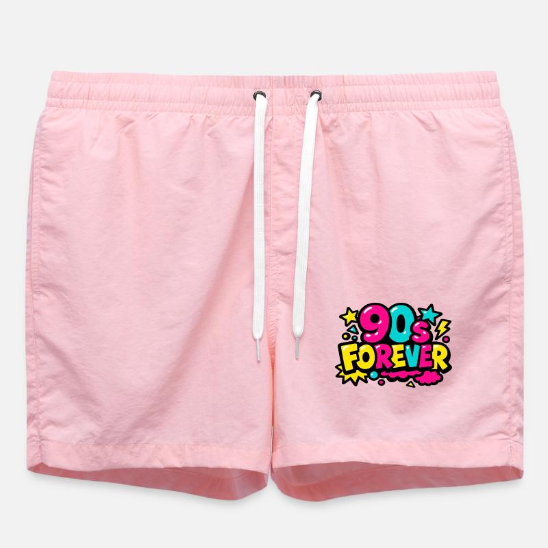 90s Forever Neon Pop - Swim Trunks - pink