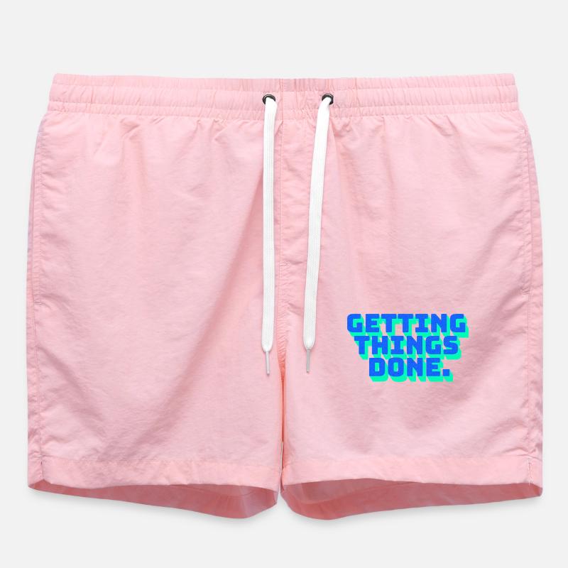 Focus Motivation Getting Things Done - Swim Trunks - pink