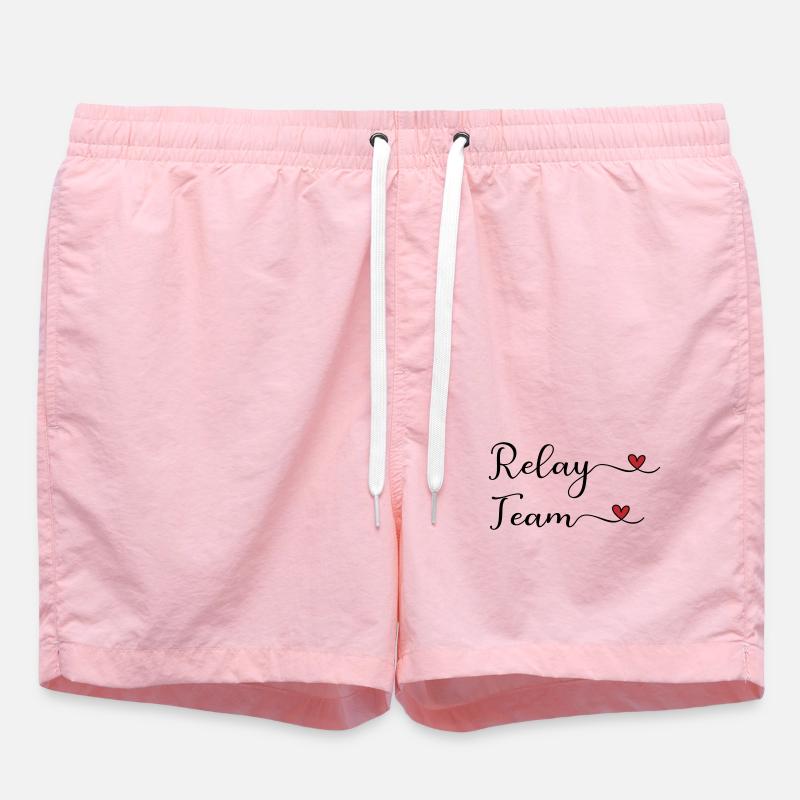 Équipe de relais - Short de bain - rose