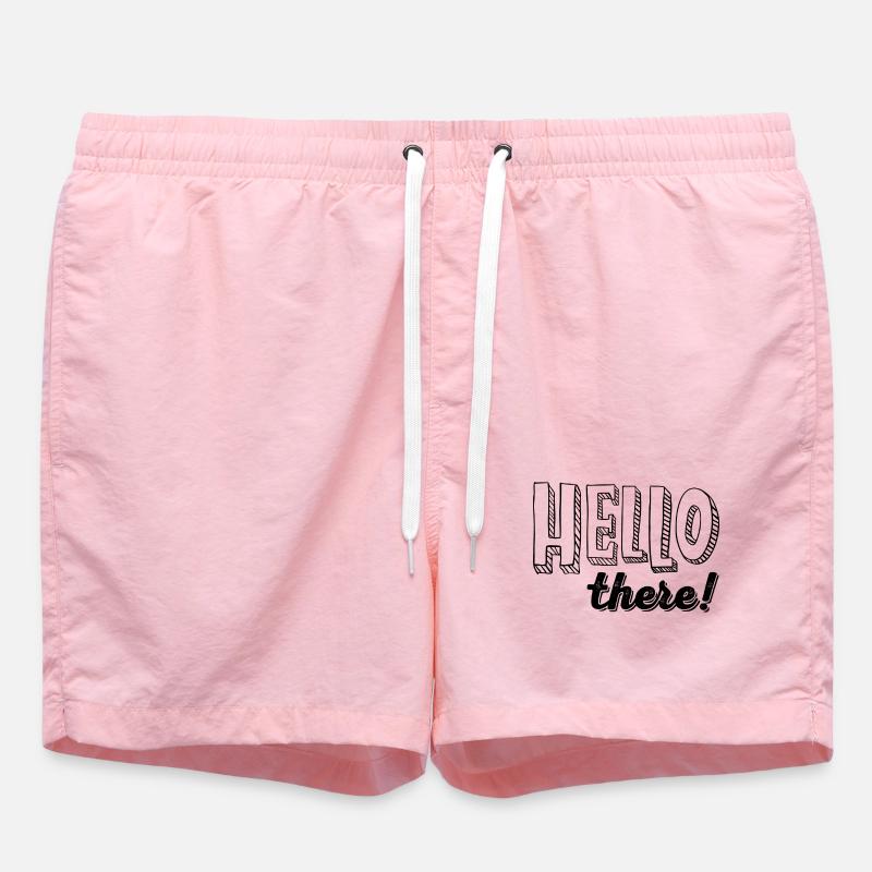 HELLO there! - Swim Trunks - pink