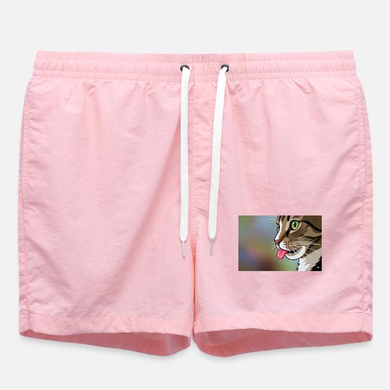 Cat Pop Art - Short de bain - rose