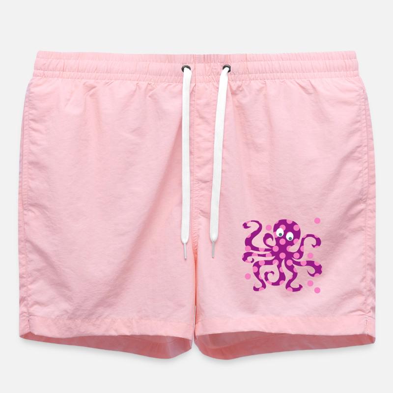 Nursery rose Octopus Dots Squid - Short de bain - rose